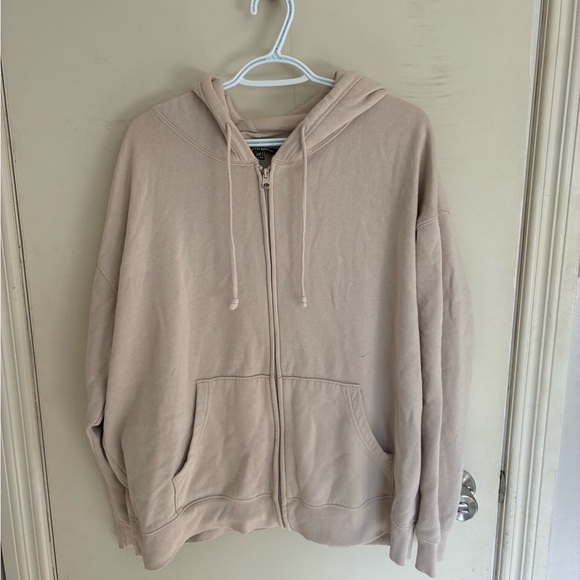 George Light Tan Zip-Up Hoodie - Picture 1 of 2